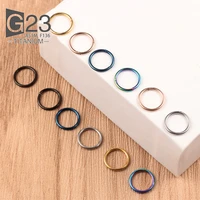 nose rings for women mixed color g23 titanium body clips hoop men cartilage piercing jewelry hinged segment ear cartilage tragus