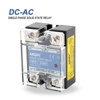 ssr mgr 10202540608090100120150a dc control ac single phase solid state relay with cover 3 32vdc input 24 480vac output