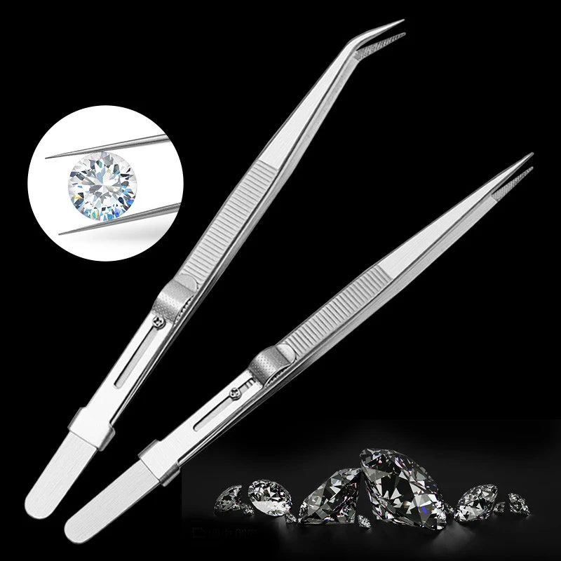 

Professional Industrial Tweezers High Quality Jewelry Tweezers For DIY Diamond Gem Jewelry Jeweler's Jewelry Making Hand Tool