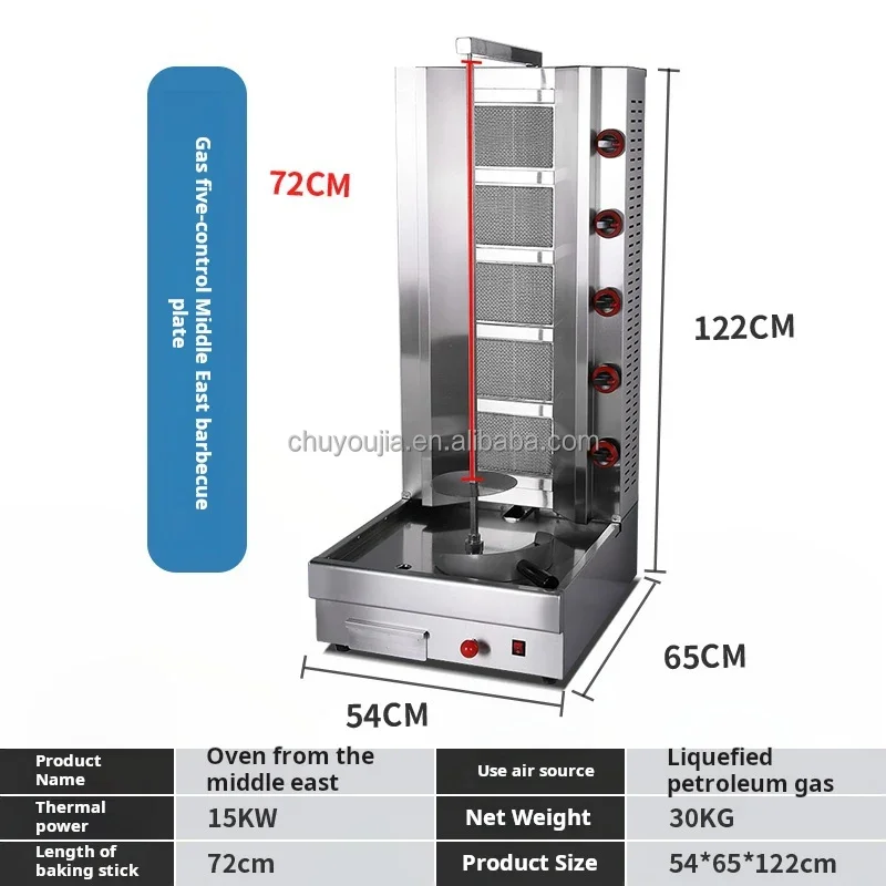 Заводская 2 горелки газовая шаурма гриль машина электрическая настольная