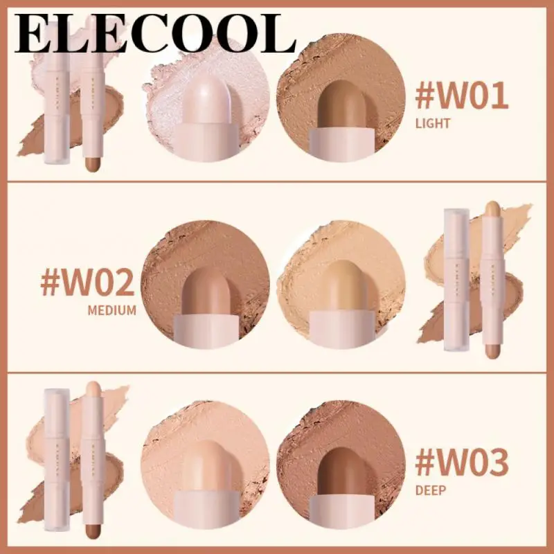 

Face Contouring Stick Portable 3d Contour Pencil Face Highlight Shadow Pen Double Head High Light Stick Corrector Contour Stick