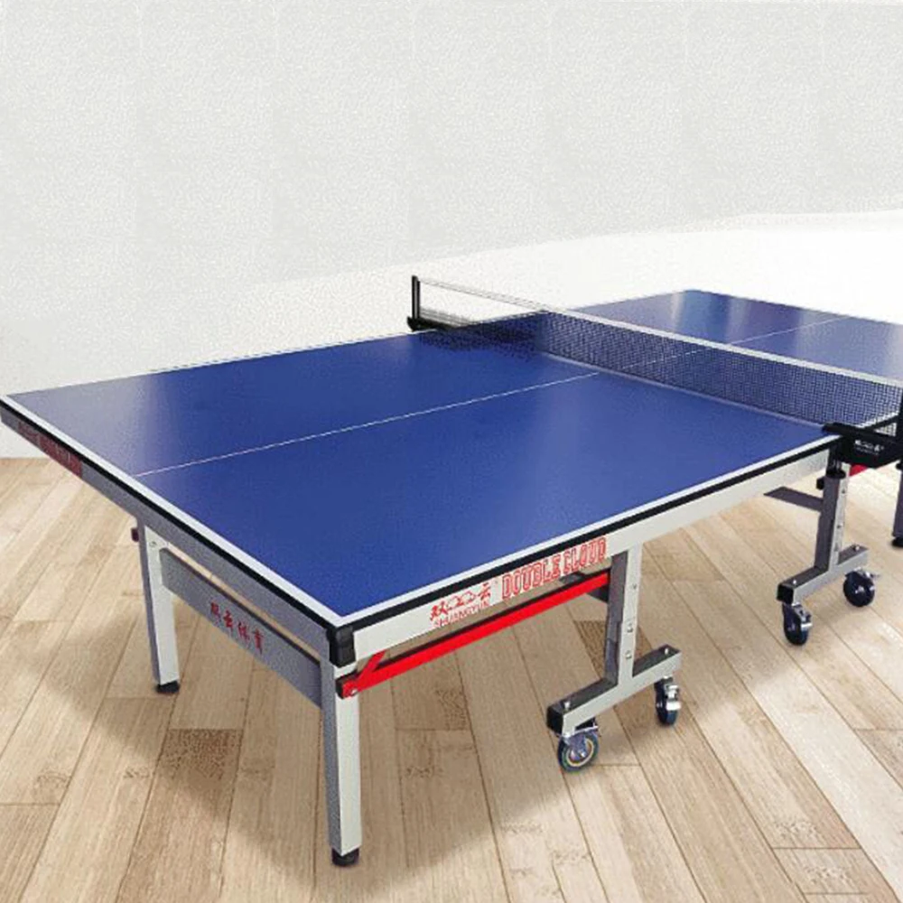 Double Folding Tennis Table Indoor Outdoor Movable Standard Ping Pong Table Tennis Tables