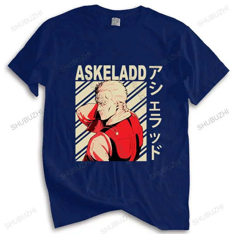 

Men Cotton T Shirt Summer Brand Tshirt Cool Vinland Saga Askeladd T Shirt Japanese Anime Manga Top Tees Mens Tshirt