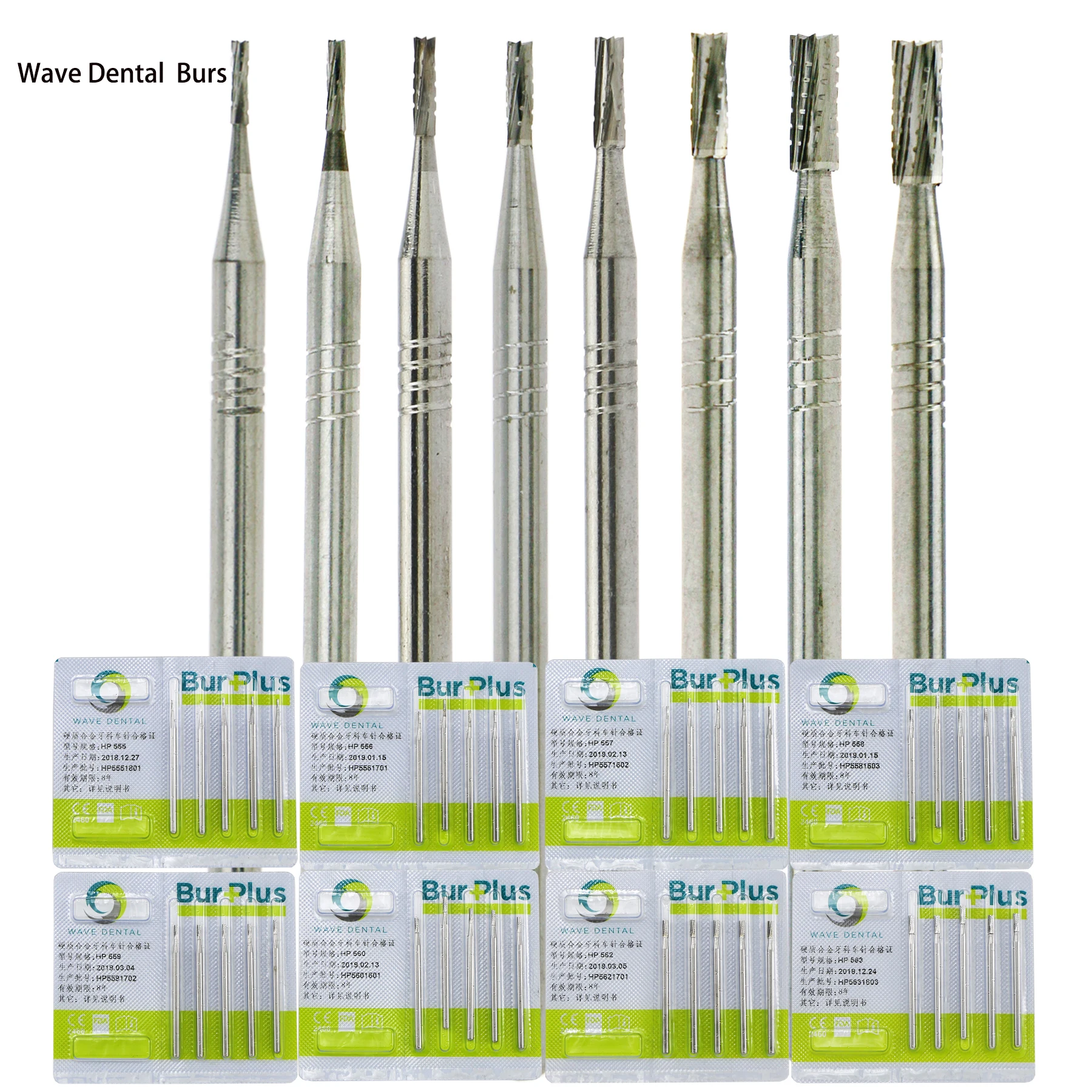 

Wave Dental Operative Bur Tungsten Carbide Cutter Rotary Tool Burr Dremel Grinding HP555-563 For Straight Handpiece Nose Cone