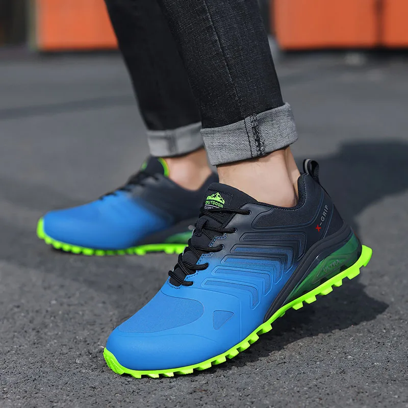 

Высококачественная Мужская походная обувь, Осень-зима, Брендовые мужские спортивные треккинговые ботинки для активного отдыха, водонепрон...