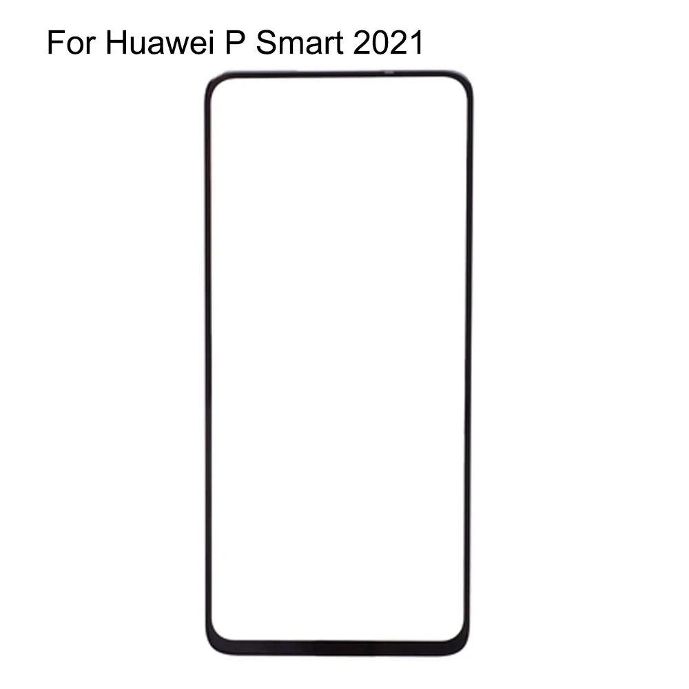 

For Huawei P Smart 2021 Front LCD Glass Lens touchscreen For Huawei PSmart Touch screen Panel Outer Screen Glass without flex