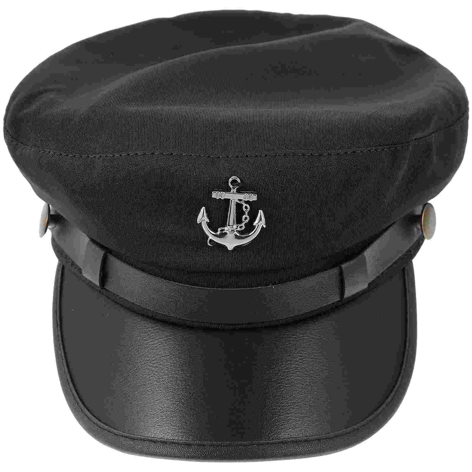 

Captain Hats Boating Sailor Cosplay Prop Decor Berets Women Captains Man