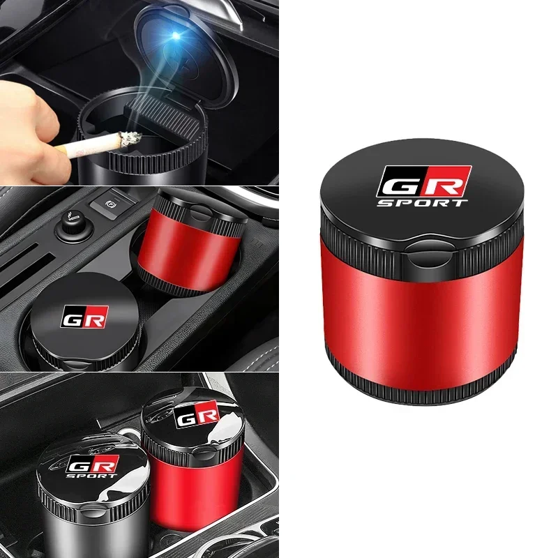 Портативная автомобильная светодиодная пепельница автопельница держатели для