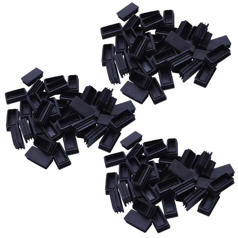 

Plastic Blanking End Cap Tubing Tube Inserts 25Mmx50mm 120 Pcs Black