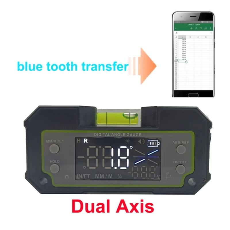 Цифровой двухосный инклинометр экран 4x90° транспортир измерительный инструмент
