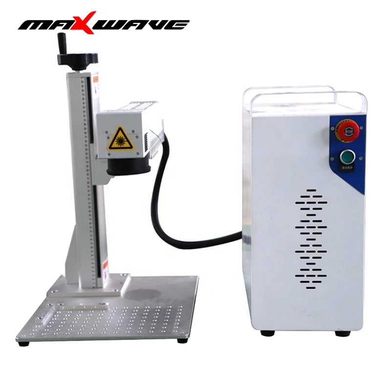 

Настольная лазерная маркировочная машина MAXWAVE 20 Вт 30 Вт 50 Вт, лазерная маркировочная машина Raycus для металла, дерева, пластика, кожи