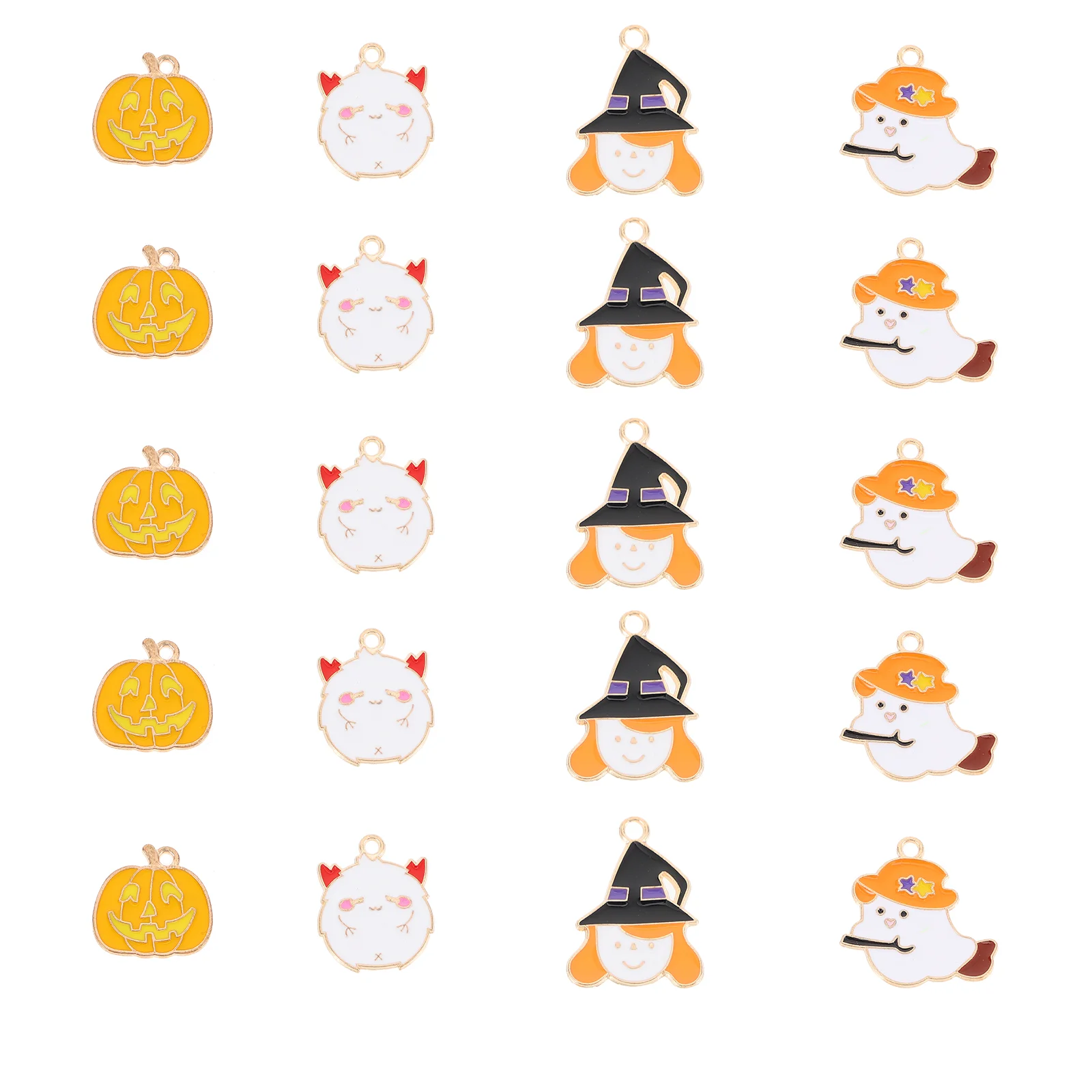 

20PCS Halloween Alloy Charm Bracelet Making Findings Necklace Supplies Charm