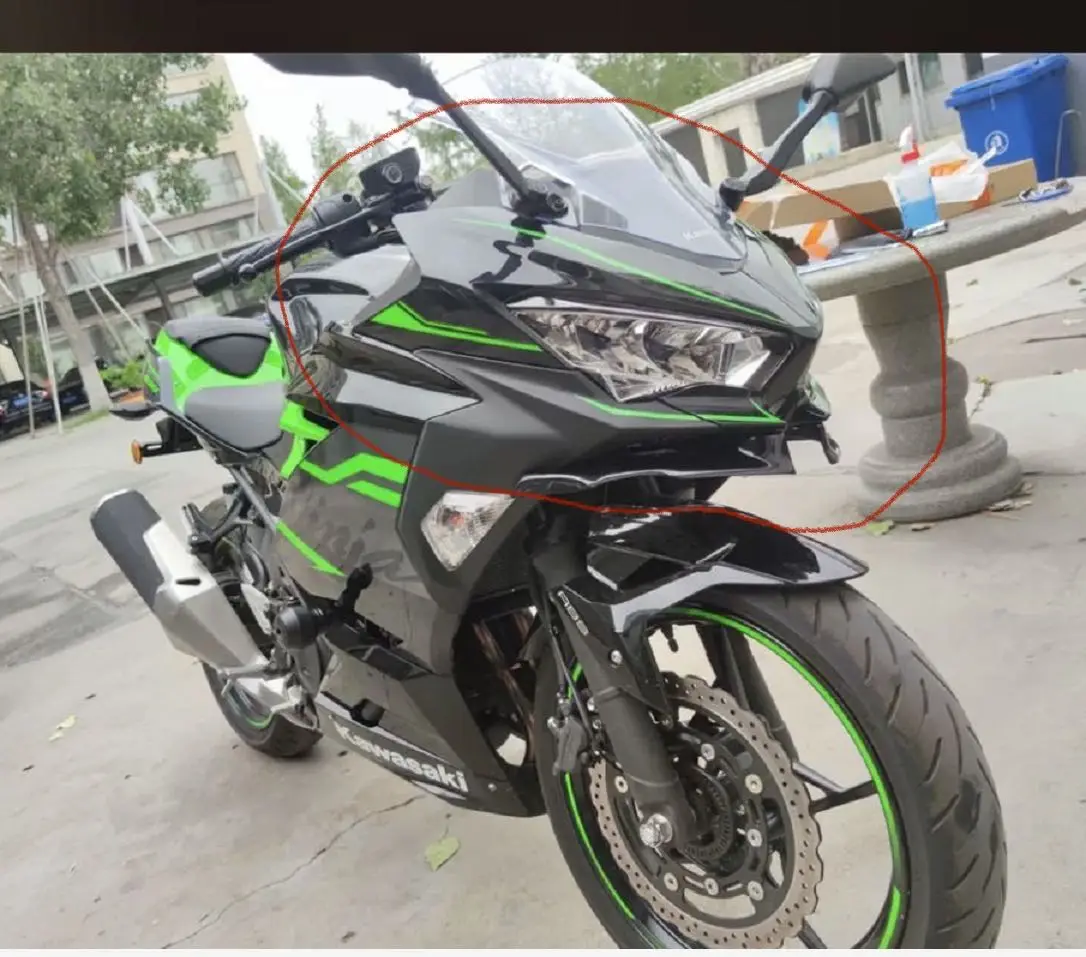 

Новая наклейка для обтекателя, гоночная аппликация, наклейки, передняя часть кузова для Kawasaki Ninja400/H2/H2SX, наклейка, наклейка