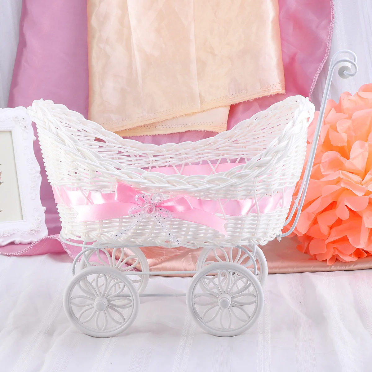 

Wicker Carriage Miniature Ornament Wicker