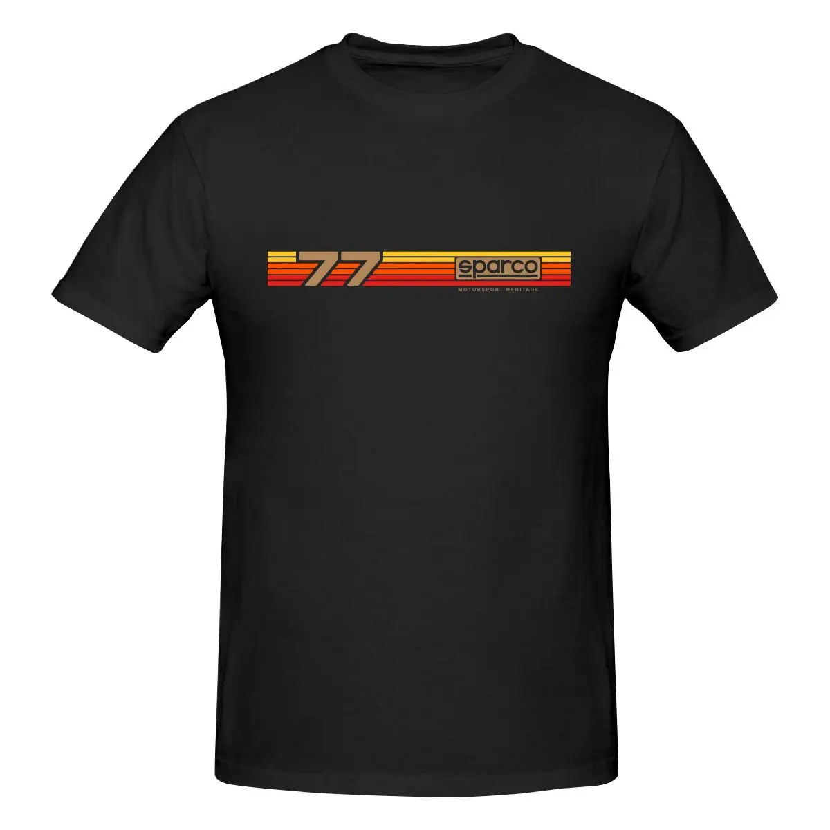

Sparco Rally 77 Short Sleeve For Men Streetwear Harajuku Fashion Washed Korean Clothes Men's Clothing Tops Tee