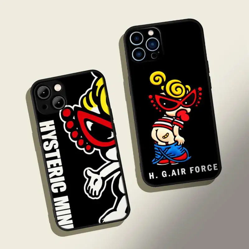 

Hysteric Mini Phone Case For iphone13 12 Pro 11 14 Pro Max X XR Mini XS MAX 7 8 plus 6s plus 2020 se phone Covers