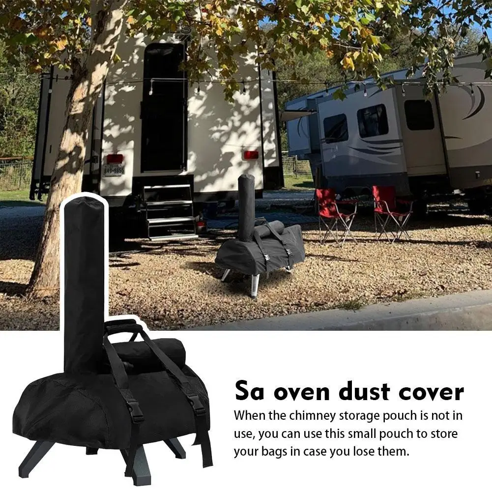 

Outdoor Pizza Oven Cover For Karu12 Protective Cover For Traveling Camping With Detachable Chimney Bag