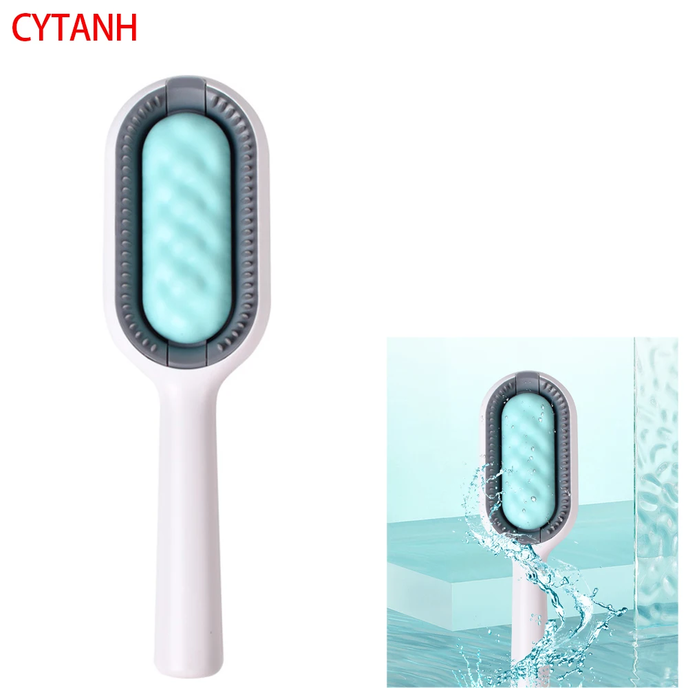 

Hair Removal Brushes for Cat Dog Pet Grooming Comb with Wipes Kitten Brush Gato Accesorios Artículos Double Sided Para Mascotas