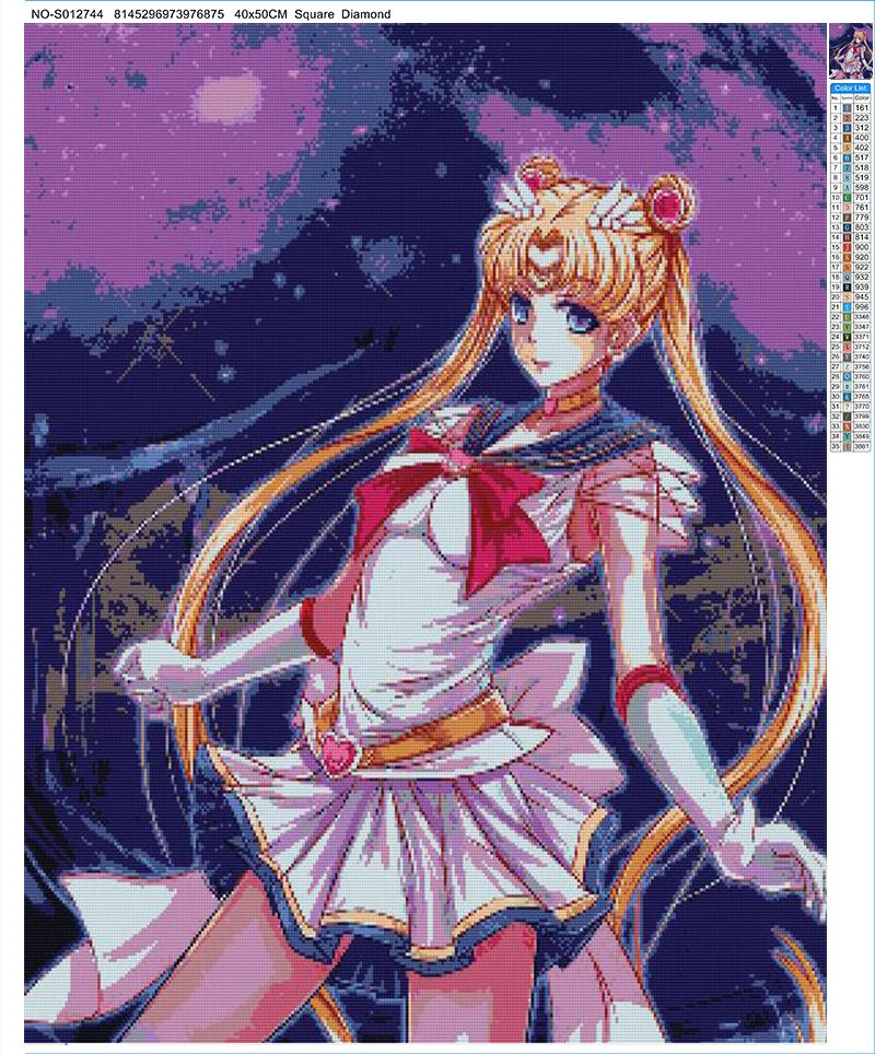 5D алмазная искусственная вышивка мультяшная Вышивка крестиком