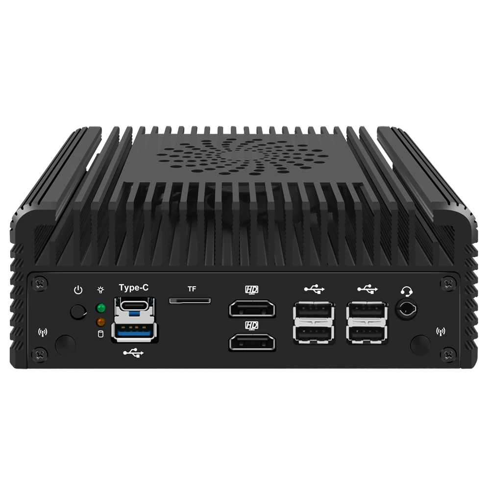 Мини-компьютер без вентилятора Intel i3 N305 N100 12-го поколения 2*10G SFP + 2 * Φ 5G LAN Win11