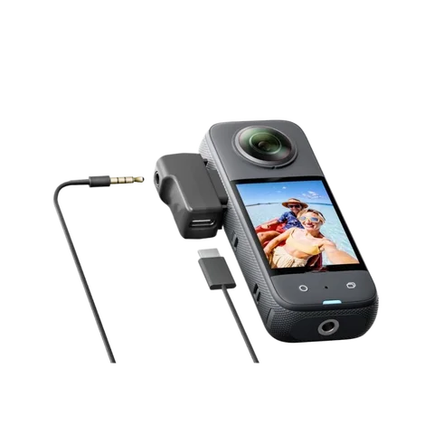 Адаптер для микрофона Insta360 One X3, адаптер для микрофона, адаптер для камеры Type-C и 3,5 мм, аудио интерфейс, поддержка зарядки, аксессуары для камеры