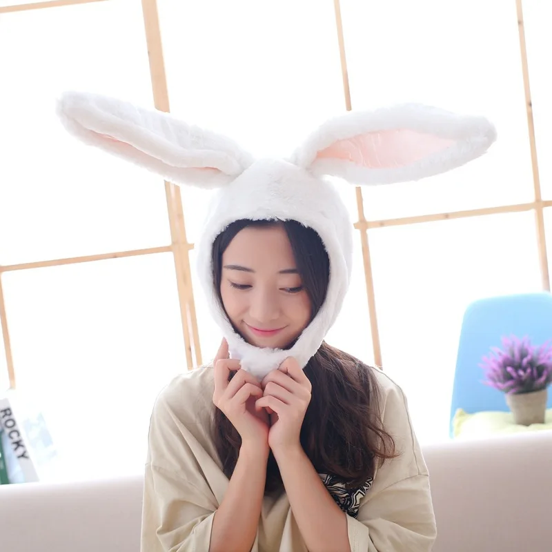 

1Pcs Plush Bunny Hat For Girls Photo Props Nice Gift Bunny Ears Headwear Keep Warm Cute Earflap Cap