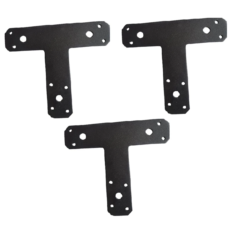 

3 Pcs T-Shaped Connecting Pieces Reinforce Cabinet Doors And Windows T-Shaped Flat Straight Steel Bracket