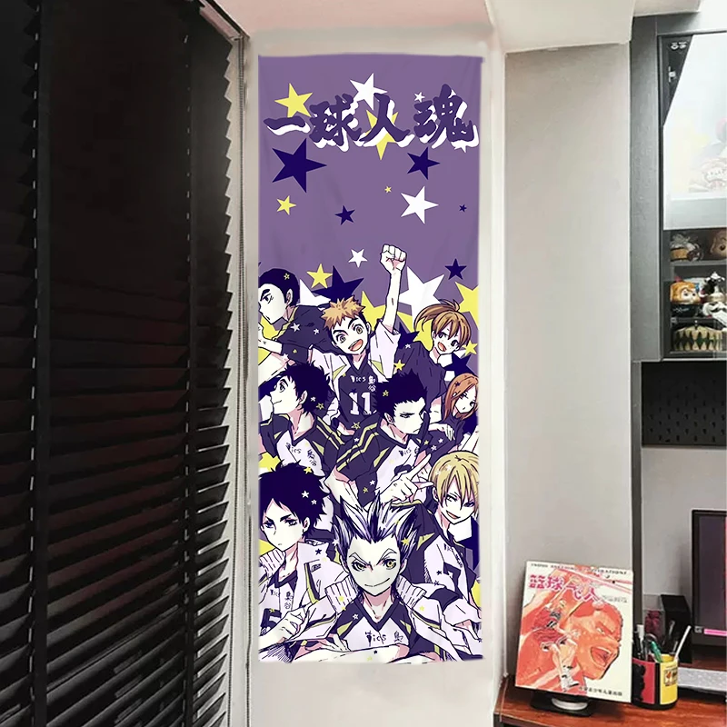 Аниме Haikyuu! Фоны для косплея Shoyo Hinata декоративная ткань Playbill постеры в натуральную