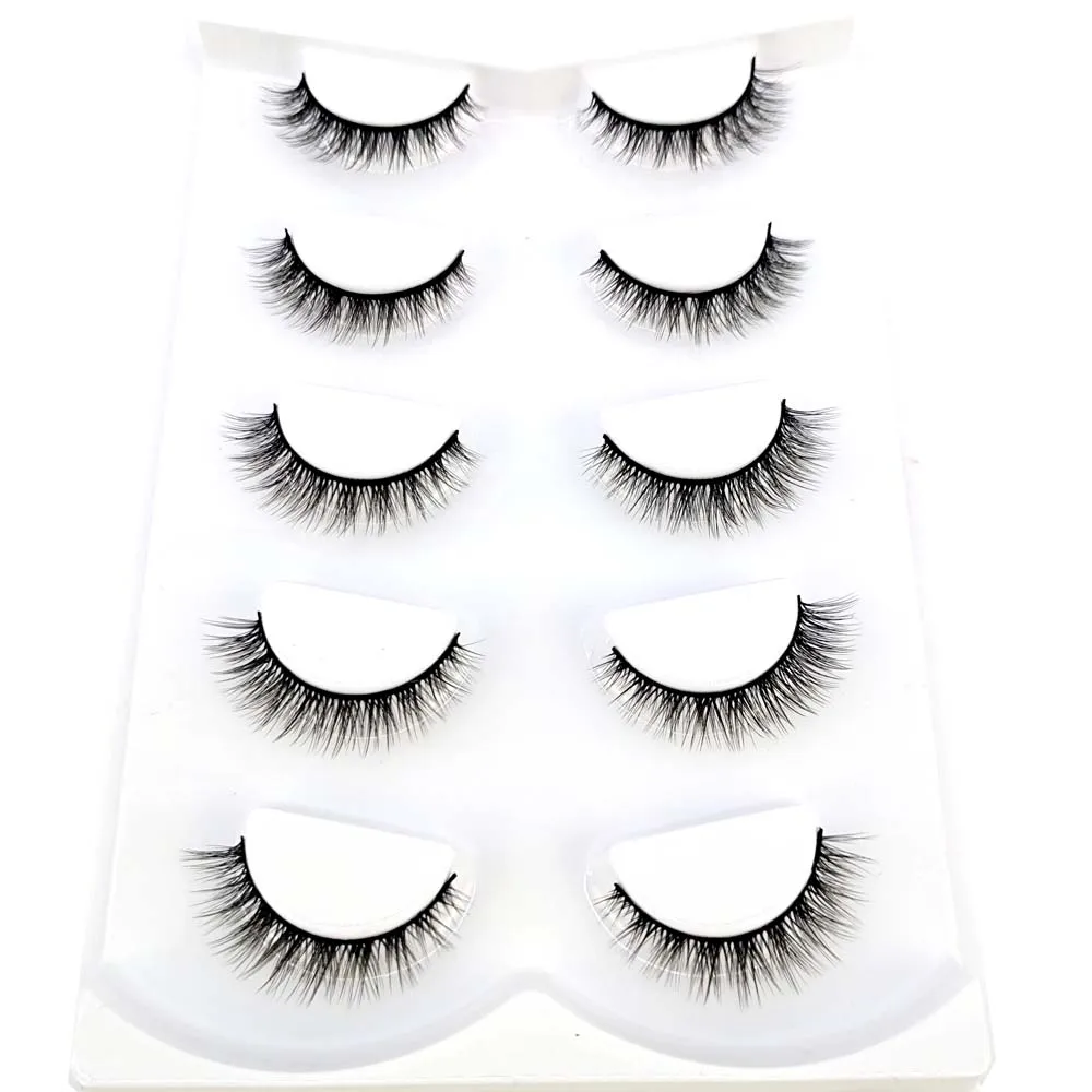 

Новые 5 пар норковые ресницы натуральные длинные 3D норковые ресницы ручной работы Поддельные ресницы макияж, накладные ресницы короткие мя...