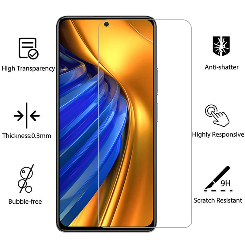 Фото Защитная пленка для экрана xiaomi poco f4 gt, защитное закаленное стекло на pocof4 f4 4f f4gt pocof4gt 5g, пленка для телефона, стекло xiomi poc pco №2