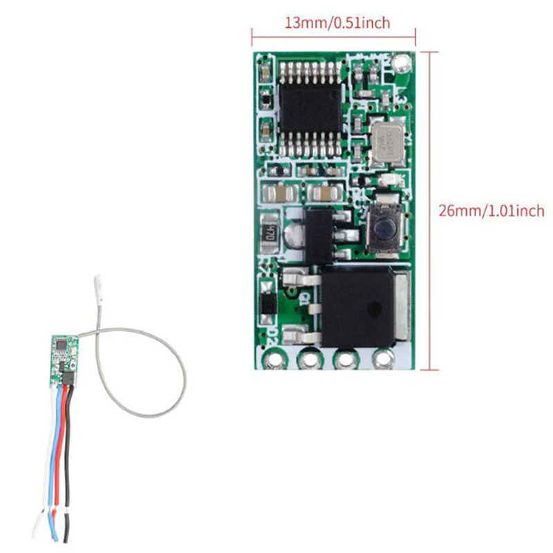 DIY 433 МГц 1CH RF релейный приемник Универсальный беспроводной пульт дистанционного