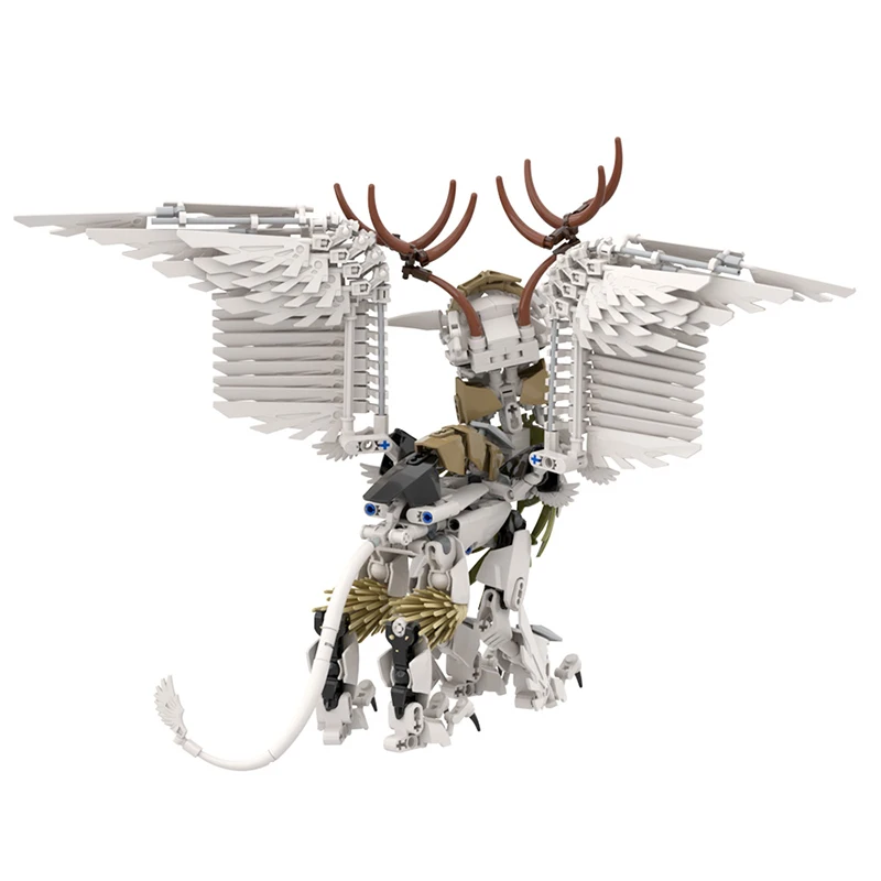 MOC Hippogriff Griffin набор строительных блоков кирпичи-монстры модель игрушки