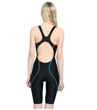 Women One Piece Professional Knee Length Racing Swimwear Sexy Competition Quick-Drying Triathlon Surfing Bathing Beach Wear