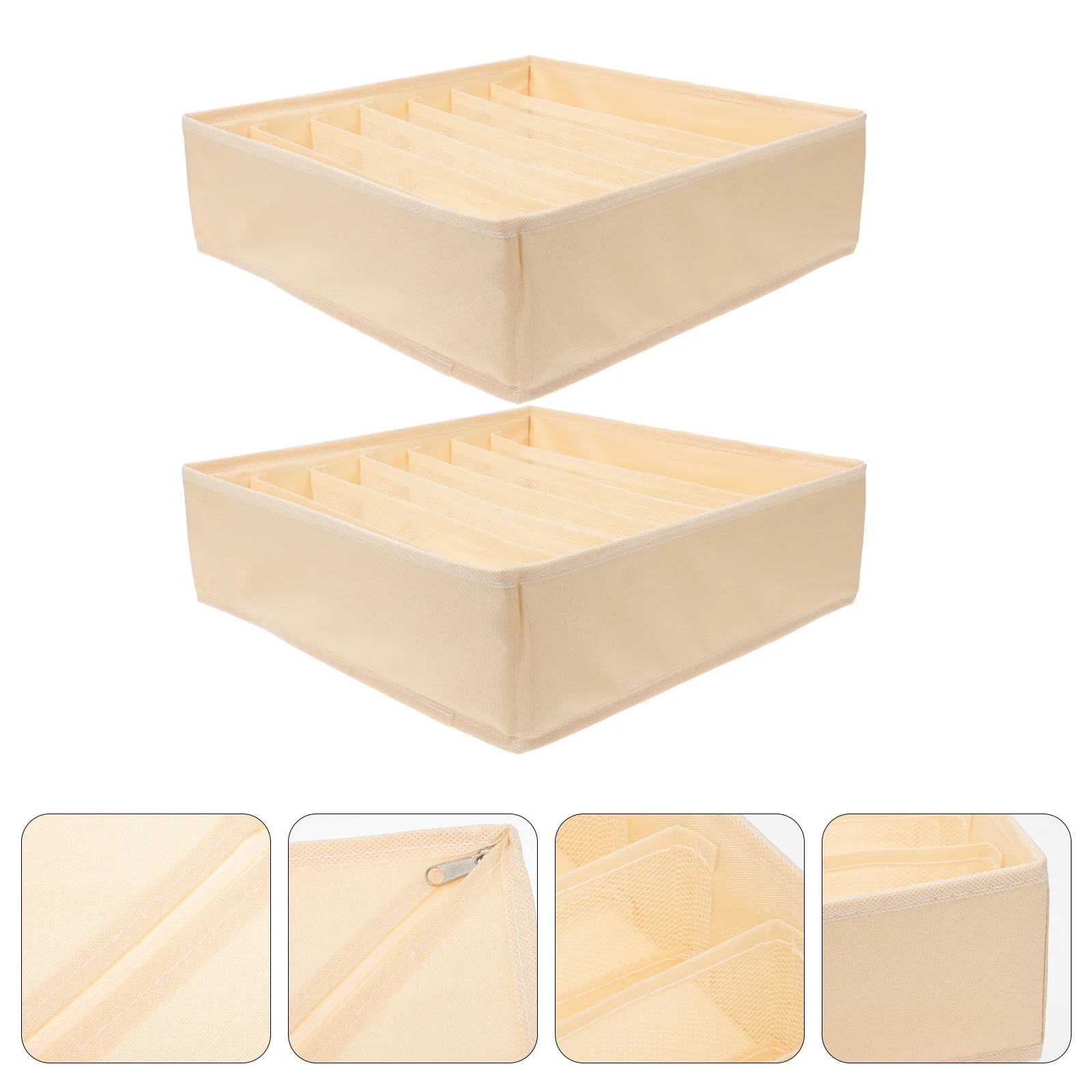

2 Pcs Shoe Storage Box Shoe Organizer Boxes Sock Storage Box Storage Bag Drawer Organizer Cloth Storage Desk organizer
