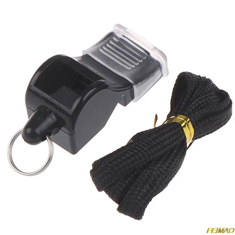 

1 Pc Whistle With Lanyard Soccer Football Basketball Hockey Baseball Training Whistle Outdoor Sports Random Color