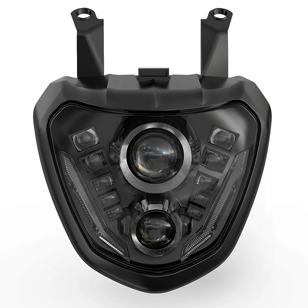 

Светодиодная фара для Yamaha MT-07 MT07 MT 07 FZ-07 FZ07 2014 2015 2016 2017 E24 Мотоциклетная фара H4 Лампа с DRL