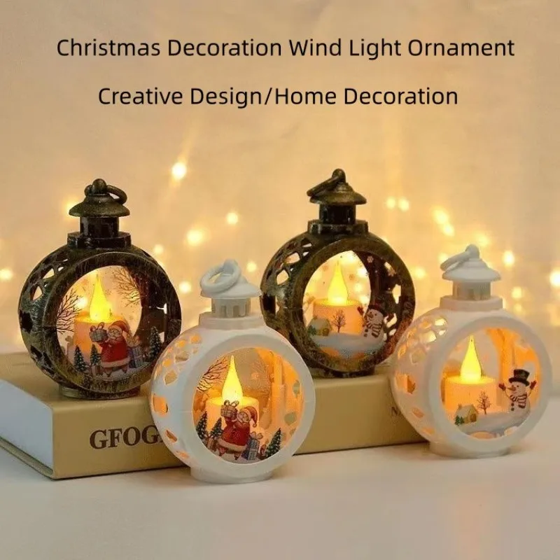 Christmas Decorations LED Candle Lights Desktop Decorations Ambient Lights Christmas Eve Gifts
