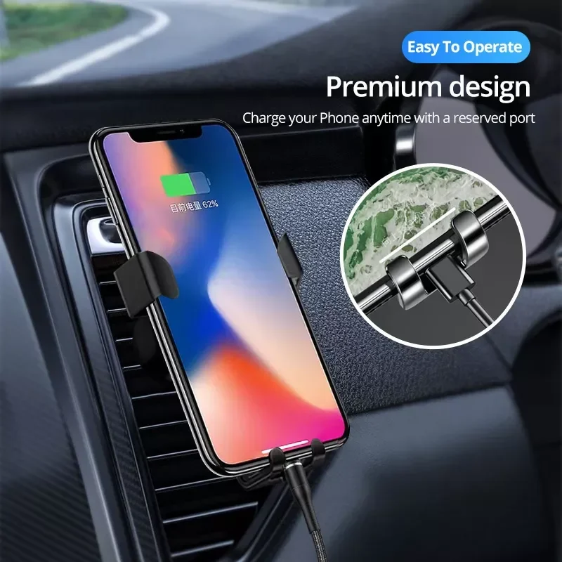 

Gravity 12 11 In Car Air Vent Clip Mount GPS Navigation Stand