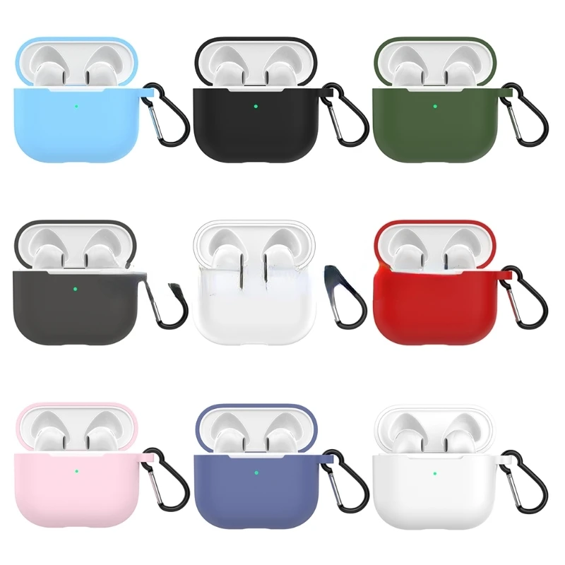 

Soft Silicone Protective Cases Bluetooth Wireless Waterproof Earphone Cover For -AirPods Pro 4 mini Charging Box Bags