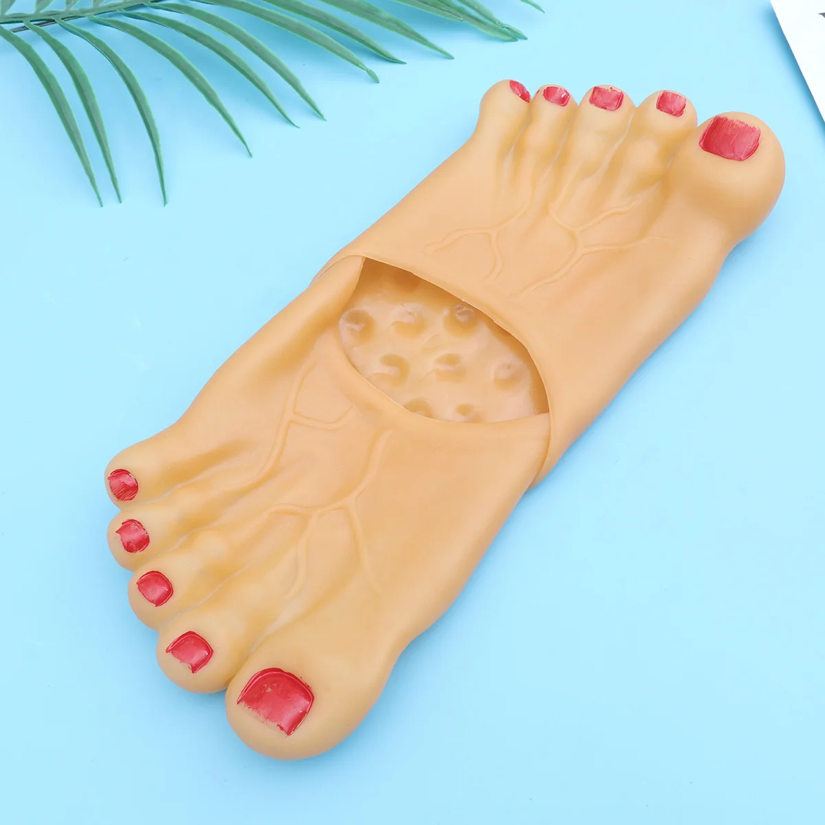 

Slippers Feetgiant Foot Big Costume Funny Cosplay Props Jumbo Slipper Bare Supplies Party Accessoriesfake Men Socks