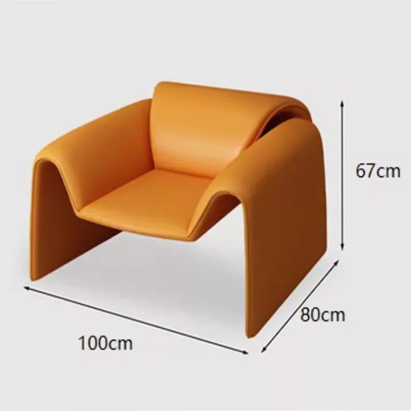 Кресла в скандинавском стиле для спальни гостиной роскошный дизайн кожаное