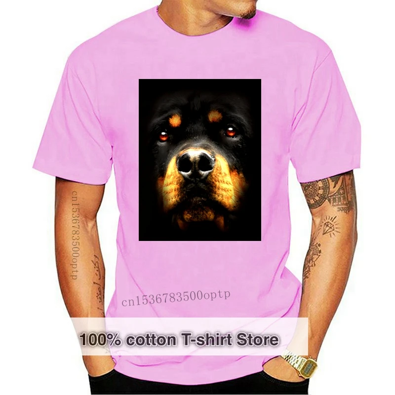 

New Rottweiler Dog Face Animal Lover Paws Pet Family T-shirt