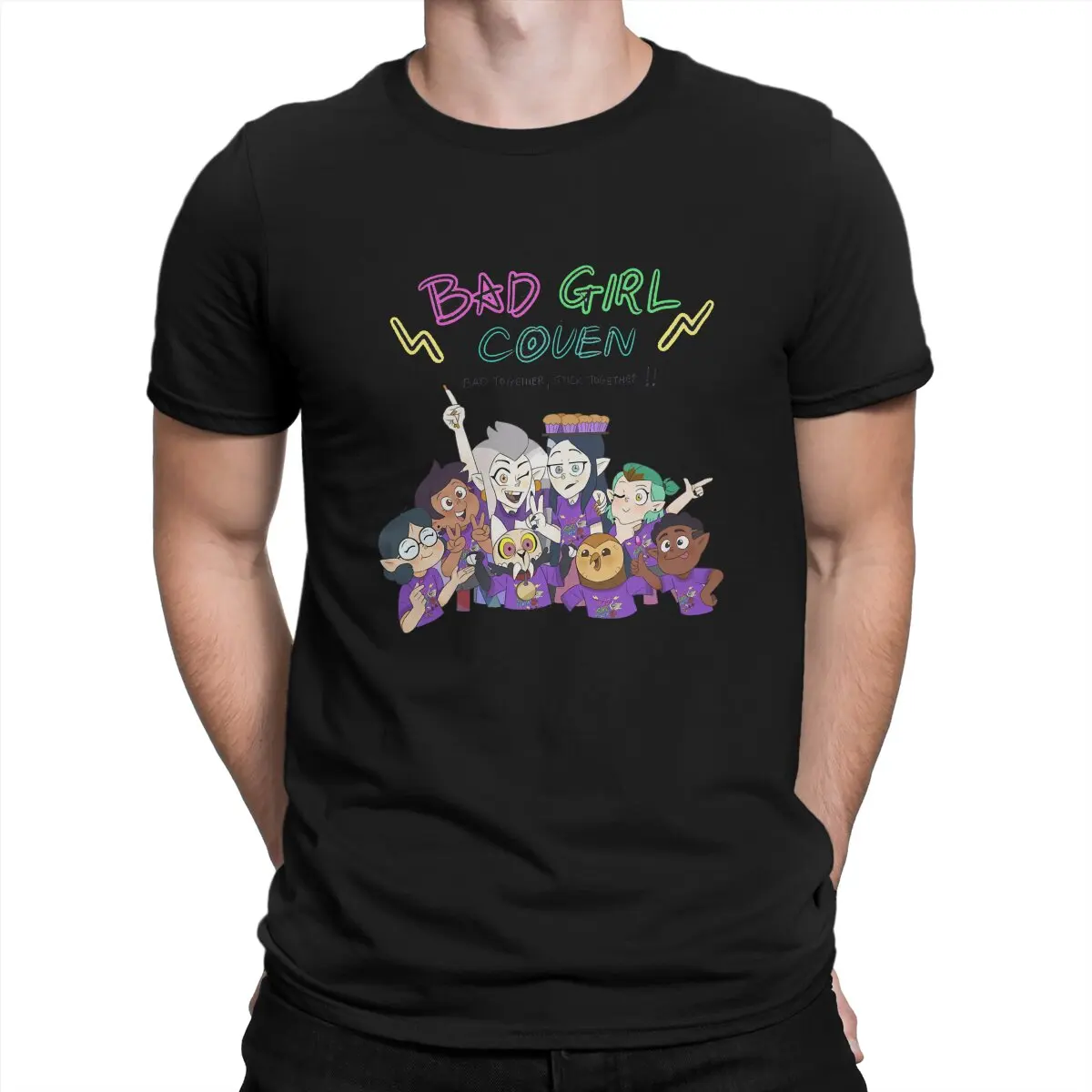 

Футболка The Owl House ЛГБТ аниме Bad Girl Coven 1 мужские футболки Blusas футболка для мужчин