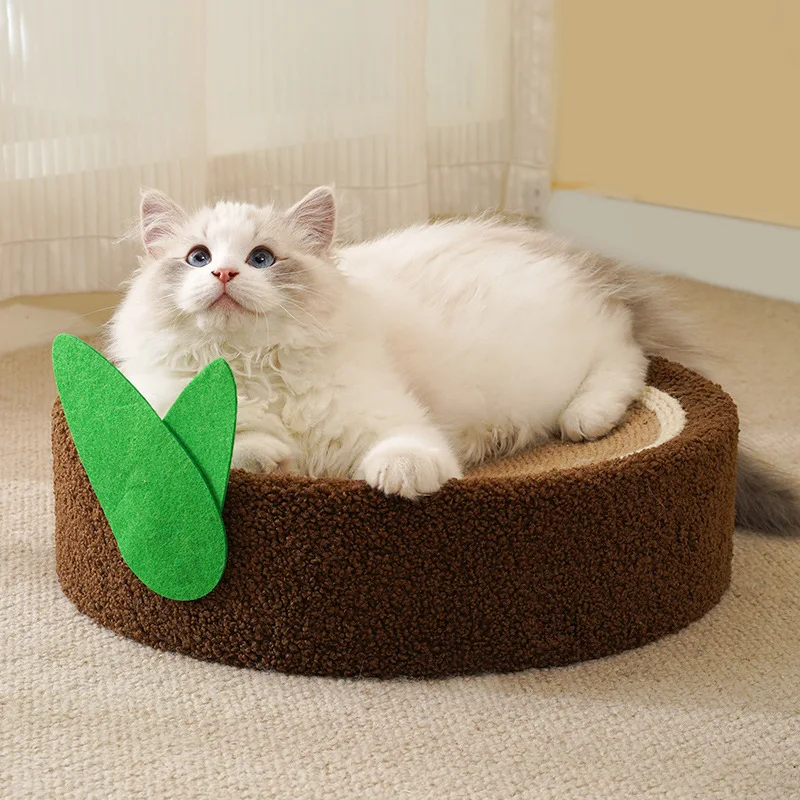 

Cat scratching board Cat nest one wear-resistant round cat scratching basin sisal cat claw board scratch resistant cat toy