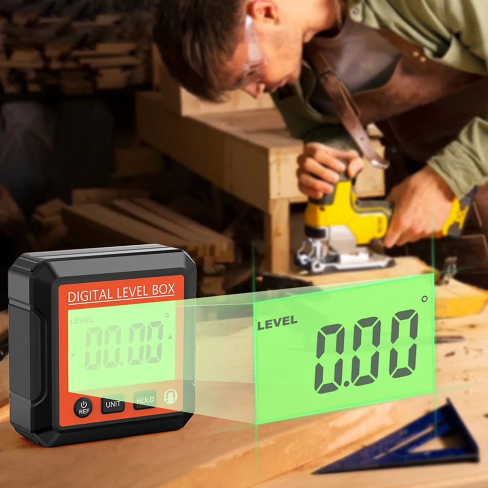 Цифровой угловой транспортир инклинометр универсальный магнитный измеритель