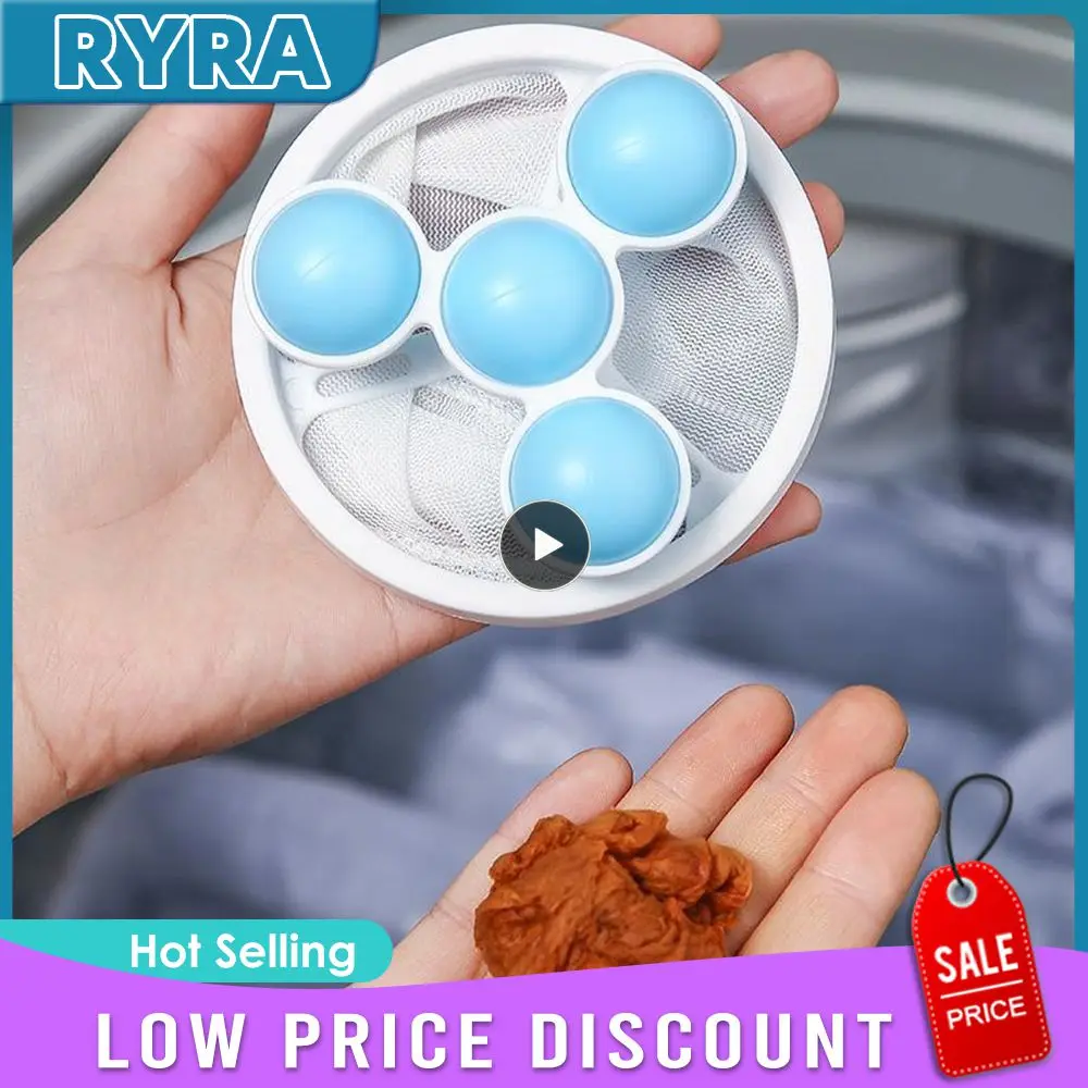 

Pink Filter Bag Blue Durable Hair Filter Laundry Hair Removal Fur Artifact Net Bag Household Daily Necessities Opp Bag Purple