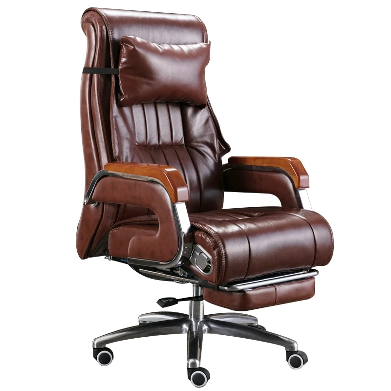 Офисное кресло из натуральной кожи для дома современные массажные офисные