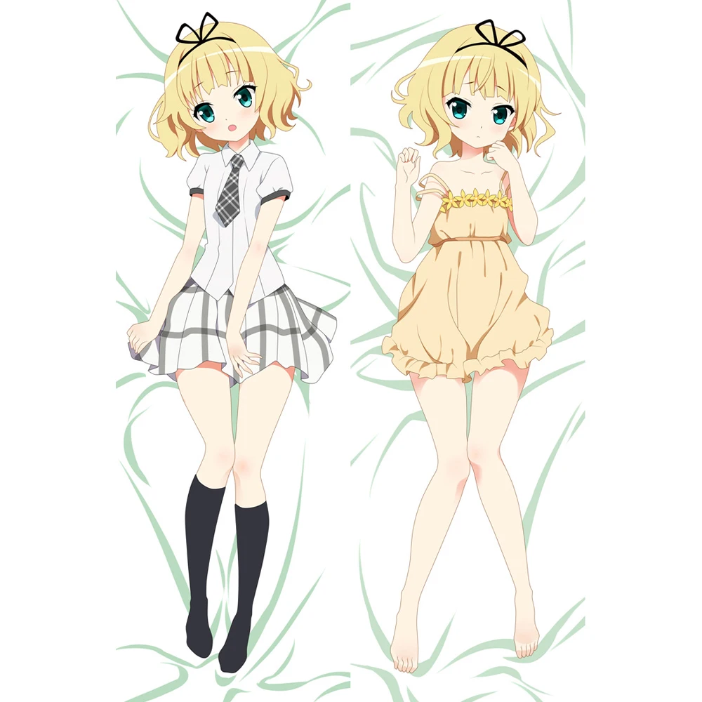 

MMF gochuumon wa usagi desu ka (GochiUsa) Character Cocoa Hoto & Chino Kafu & Syaro Kirima Dakimakura Body Pillow Case Cover