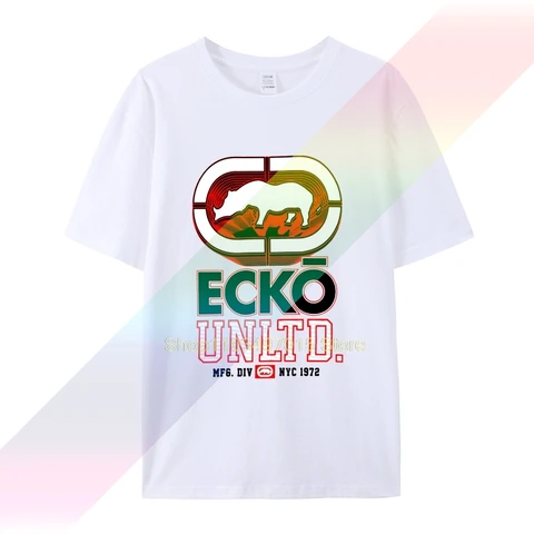 Мужская футболка Ecko_Unltd, новинка 2020, Повседневная хлопковая футболка с коротким рукавом и круглым вырезом, футболка