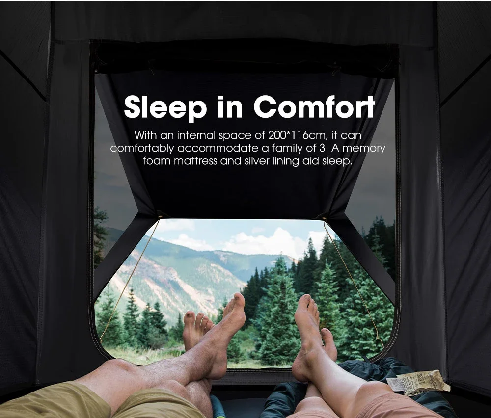 SAN HIMA алюминиевая треугольная жесткая крыша с жестким корпусом палатка для